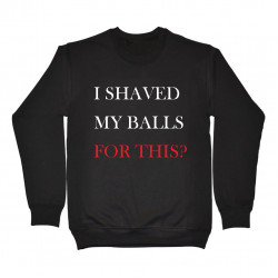I shaved my balls
